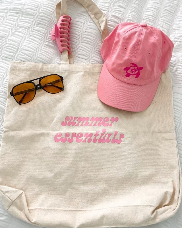 summer essentials tote