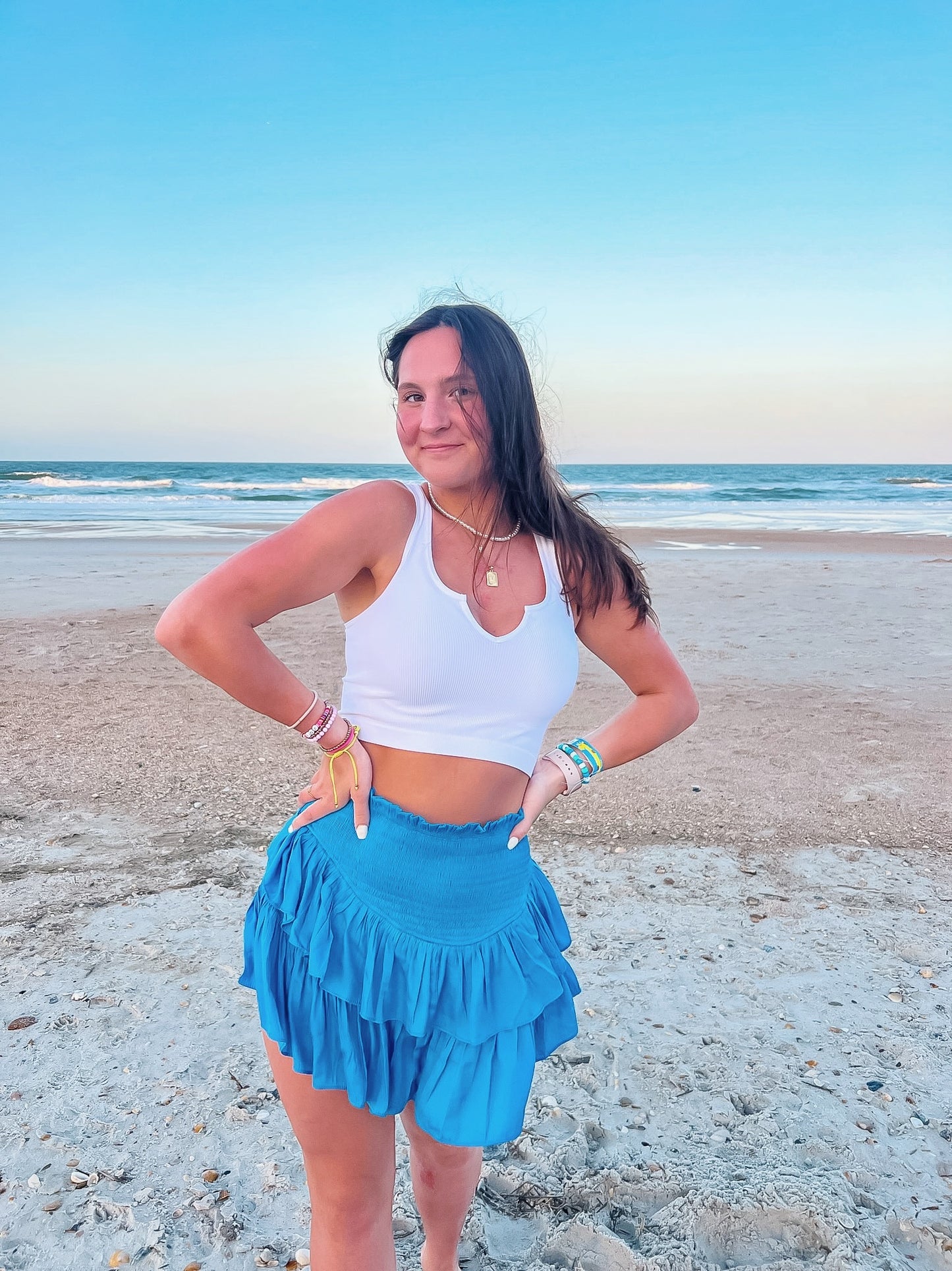 pacifico ruffle skirt